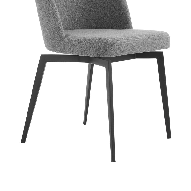 Modena Sunny 5 Piece Dining Set with Gray Fabric Chairs - Furniture City (CA)l