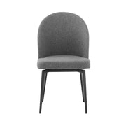 Modena Sunny 5 Piece Dining Set with Gray Fabric Chairs - Furniture City (CA)l