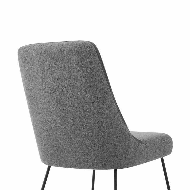Modena Quartz 7 Piece Dining Set with Gray Fabric Chairs - Furniture City (CA)l
