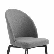 Modena Sunny 7 Piece Dining Set with Gray Fabric Chairs - Furniture City (CA)l