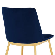 Messina Blue Velvet 5 Piece Rectangular Dining Set - Furniture City (CA)l