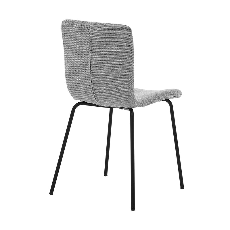 Messina and Gillian Light Gray Fabric 7 Piece Rectangular Dining Set - Furniture City (CA)l