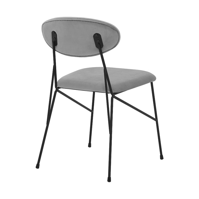 Messina and Alice Gray Velvet 5 Piece Rectangular Dining Set - Furniture City (CA)l