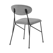 Messina and Alice Gray Velvet 7 Piece Rectangular Dining Set - Furniture City (CA)l