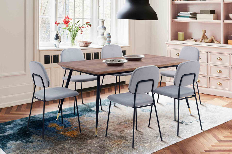 Messina and Lucy 7 Piece Rectangular Dining Set - Furniture City (CA)l