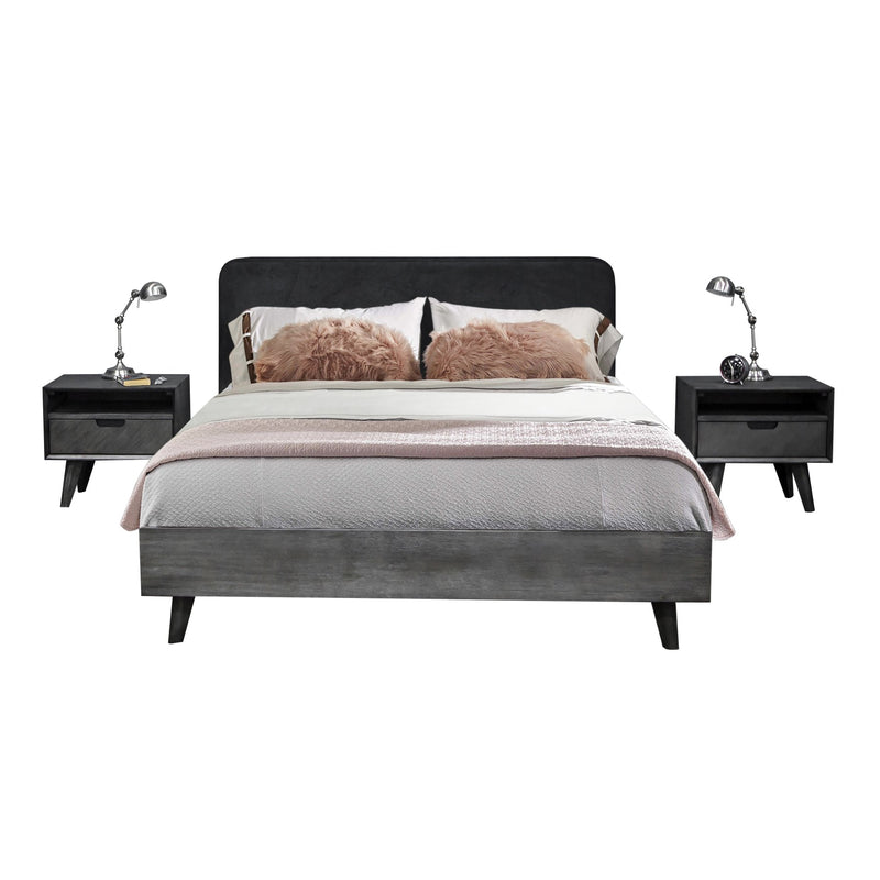 Mohave 3 Piece Acacia King Bed and Nightstands Bedroom Set - Furniture City (CA)l