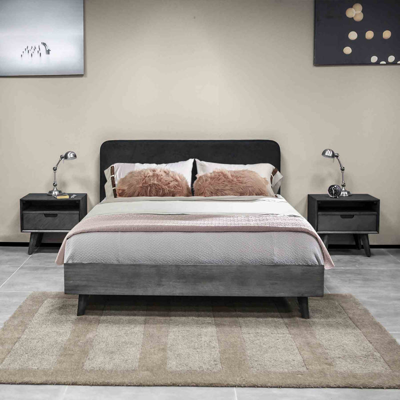 Mohave 3 Piece Acacia King Bed and Nightstands Bedroom Set - Furniture City (CA)l