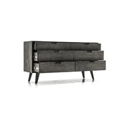 Mohave 4 Piece Acacia King Bedroom Set with Dresser and Nightstands - Furniture City (CA)l