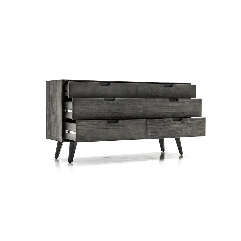 Mohave 4 Piece Acacia King Bedroom Set with Dresser and Nightstands - Furniture City (CA)l