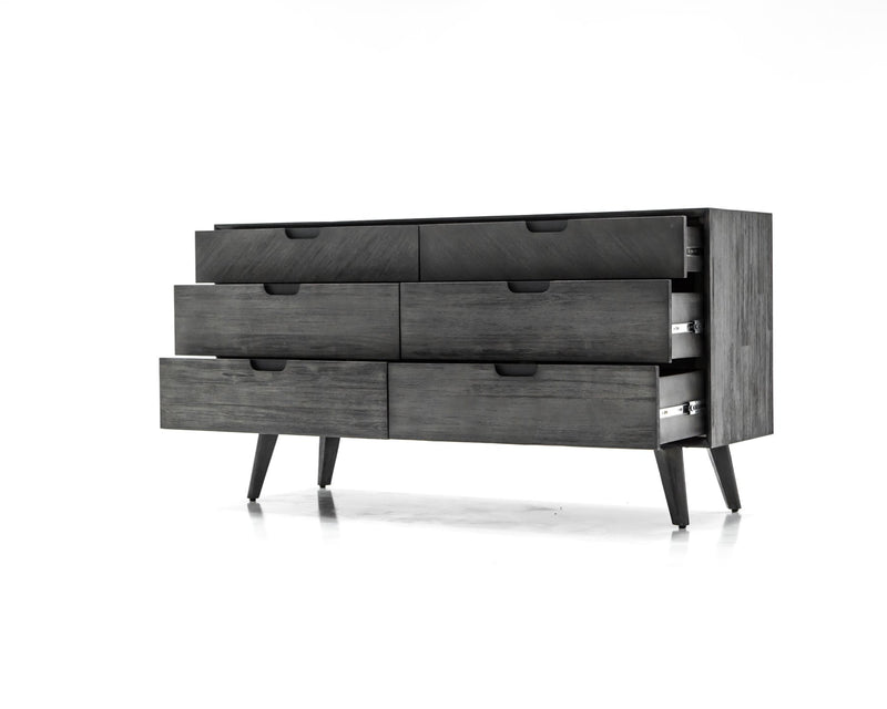 Mohave 4 Piece Acacia King Bedroom Set with Dresser and Nightstands - Furniture City (CA)l