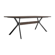 Nevada Rustic 2 piece set with Dining Table and Sideboard in Dark Brown - Furniture City (CA)l