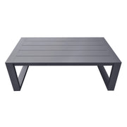 Aelani Outdoor 4 piece Set in Dark Gray Finish and Charcoal Cushions - Furniture City (CA)l