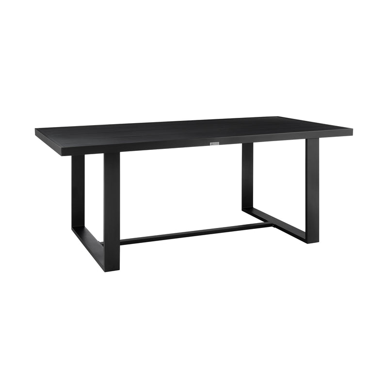 Alegria Outdoor Patio 7-Piece Dining Table Set in Aluminum with Gray Rope and Cushions - Furniture City (CA)l