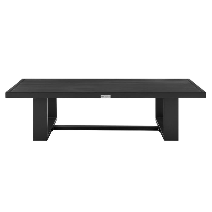 Alegria Aluminum Outdoor Coffee Table in Black