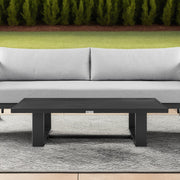 Alegria Aluminum Outdoor Coffee Table in Black - Furniture City (CA)l