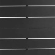 Alegria and Menorca 3 Piece Patio Outdoor Swivel Seating Set in Black Aluminum with Gray Rope and Cushions - Furniture City (CA)l