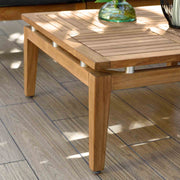 Arno Outdoor 5 Piece Teak Wood Seating Set in Charcoal Olefin - Furniture City (CA)l