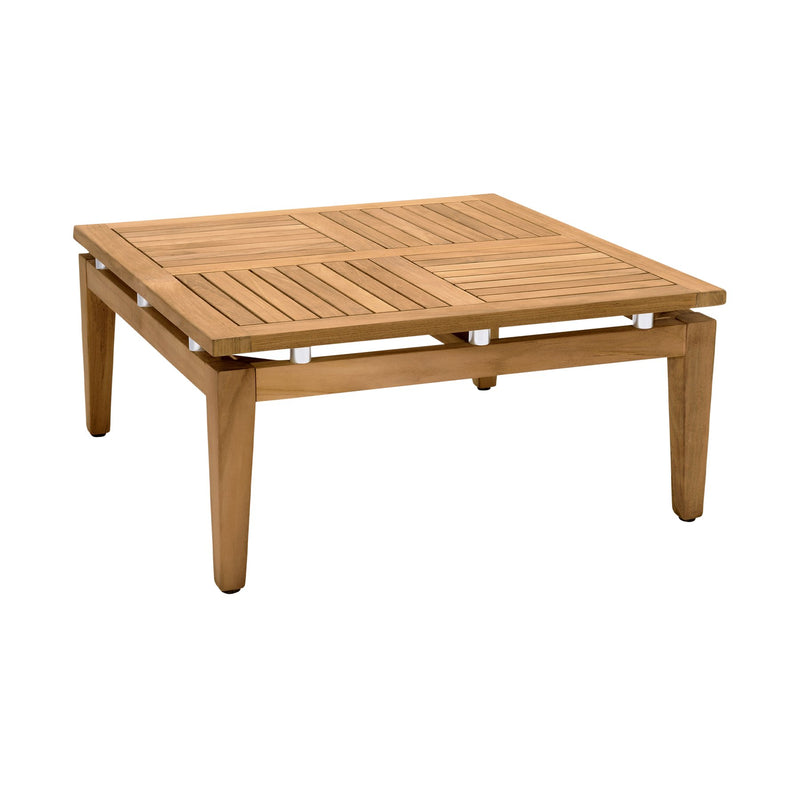 Arno Outdoor 3 Piece Teak Wood Seating Set in Beige Olefin - Furniture City (CA)l