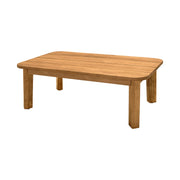 Bahamas Outdoor 4 Piece Wicker & Teak Sofa Seating Set with Beige Olefin - Furniture City (CA)l