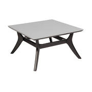 Beckham Outdoor Coffee Table in Dark Eucalyptus Wood and Super Stone - Furniture City (CA)l
