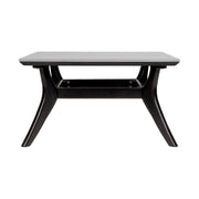 Beckham Outdoor Coffee Table in Dark Eucalyptus Wood and Super Stone - Furniture City (CA)l