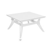 Beckham Outdoor Coffee Table in Dark Eucalyptus Wood and Super Stone - Furniture City (CA)l