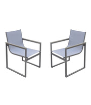 Bistro Dining Set Gray Powder Coated Finish (Table with 4 chairs) - Furniture City (CA)l