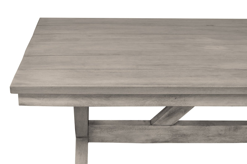 Costa 7-Piece Patio Outdoor Dining Set in Gray Acacia Wood and Rope - Furniture City (CA)l