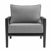 Cayman Aluminum Outdoor Chair in Black and Dark Gray - Furniture City (CA)l