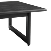 Cayman Aluminum Outdoor Coffee Table in Black - Furniture City (CA)l