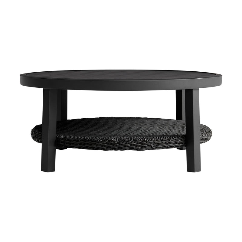 Cayman 3 Piece Black Aluminum Outdoor Seating Set with Dark Gray Cushions - Furniture City (CA)l