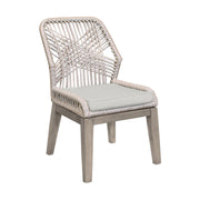 Costa Outdoor Patio 7-Piece Dining Table Set with Side Chairs in Gray Acacia Wood and Rope - Furniture City (CA)l