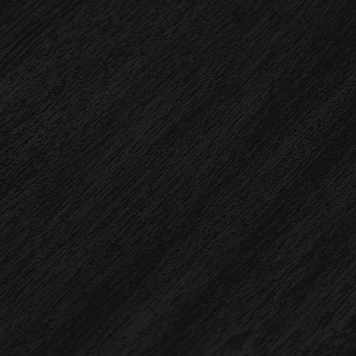 Kylie and Clip 3 Piece Outdoor Patio 36" Dining Set in Black Eucalyptus Wood and Black Rope