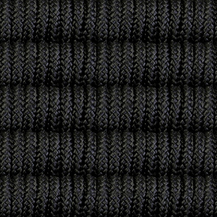 Kylie and Clip 3 Piece Outdoor Patio 36" Dining Set in Black Eucalyptus Wood and Black Rope