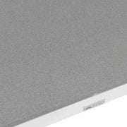 Crown 5 Piece White Aluminum and Teak Outdoor Dining Set with Light Gray Fabric - Furniture City (CA)l