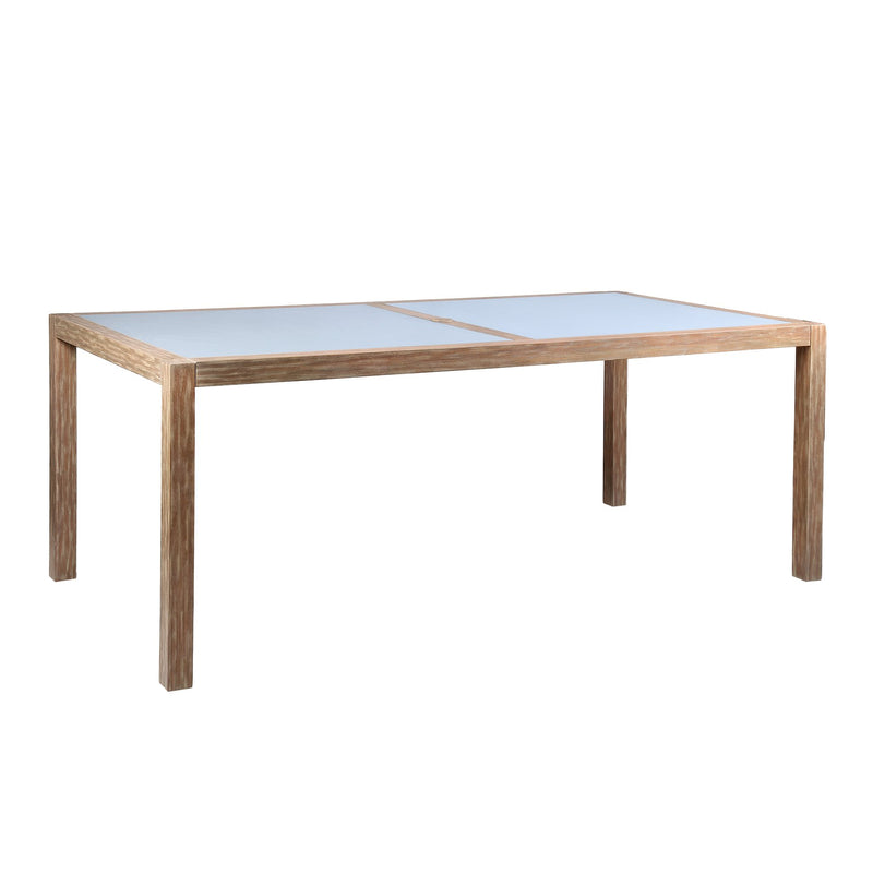Sienna and Madsen 5 Piece Outdoor Eucalyptus Dining Set with Gray Teak Finish - Furniture City (CA)l