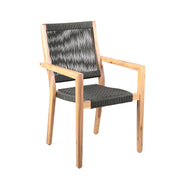 Sienna and Madsen 5 Piece Outdoor Eucalyptus Dining Set with Teak Finish - Furniture City (CA)l