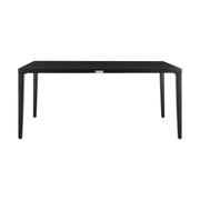 Palma Outdoor Patio 7-Piece Dining Table Set in Aluminum and Wicker with Gray Cushions - Furniture City (CA)l