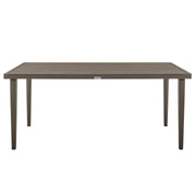 Grenada 5 Piece Gray Aluminum Outdoor Dining Set with Gray Fabric - Furniture City (CA)l