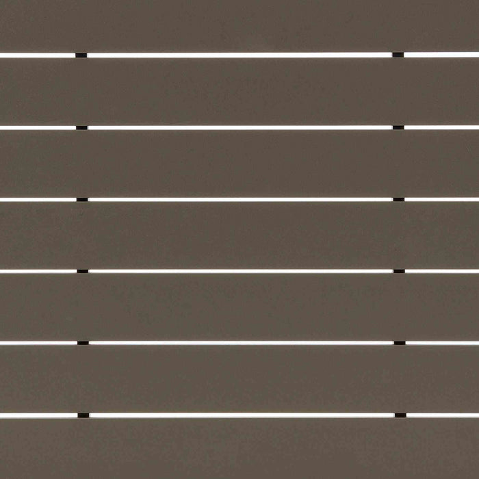 Grenada 5 Piece Gray Aluminum Outdoor Dining Set with Gray Fabric