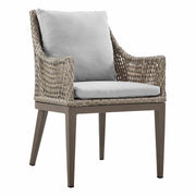Grenada 7 Piece Gray Aluminum Outdoor Dining Set with Gray Fabric - Furniture City (CA)l