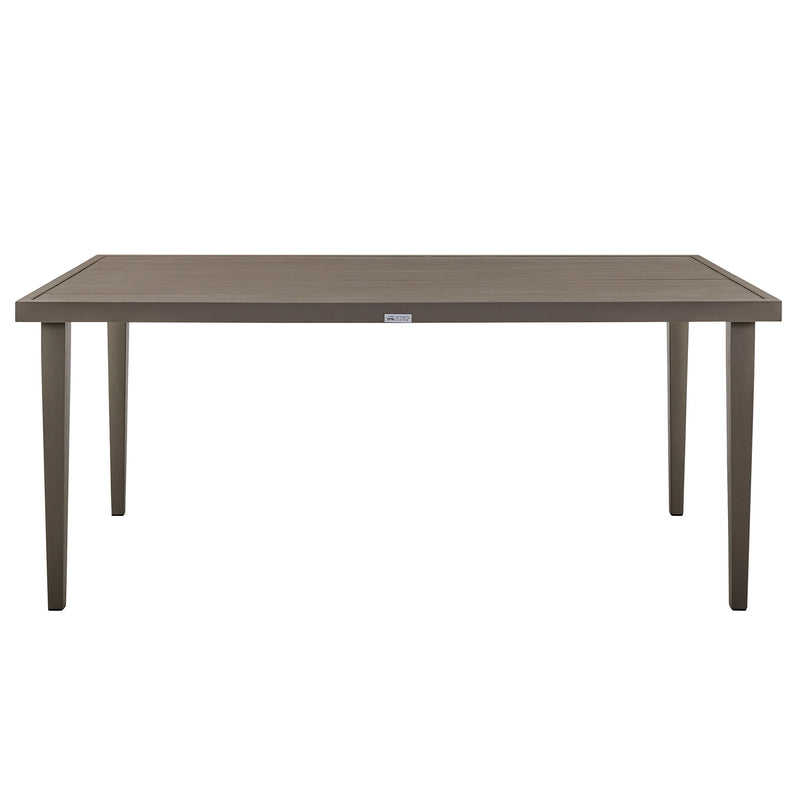 Grenada 7 Piece Gray Aluminum Outdoor Dining Set with Gray Fabric - Furniture City (CA)l