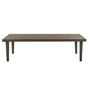 Grenada Aluminum Outdoor Coffee Table in Brown - Furniture City (CA)l