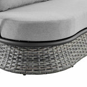 Giotto Wicker and Aluminum Outdoor Sofa in Black and Dark Gray - Furniture City (CA)l