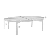 Giotto Aluminum and Ceramic Outdoor Coffee Table in Black - Furniture City (CA)l