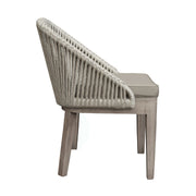 Haiti 7-Piece Patio Outdoor Dining Set in Gray Acacia Wood and Rope - Furniture City (CA)l