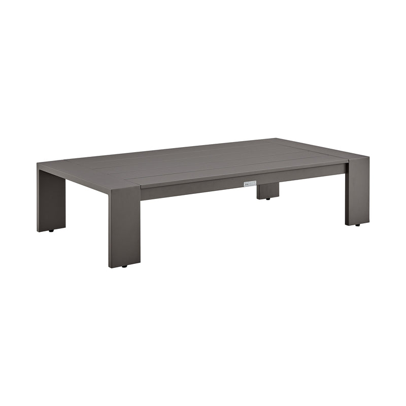 Koda 4 Piece Outdoor Patio Furniture Set in Dark Brown Aluminum with Cushions - Furniture City (CA)l