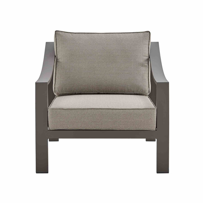 Koda Aluminum Outdoor Chair in Brown