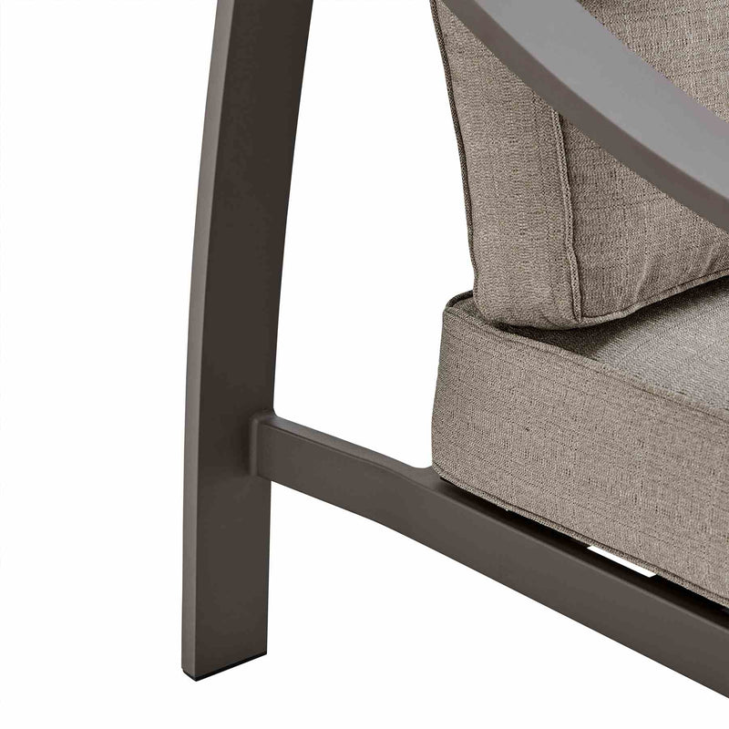 Koda Aluminum Outdoor Chair in Brown - Furniture City (CA)l