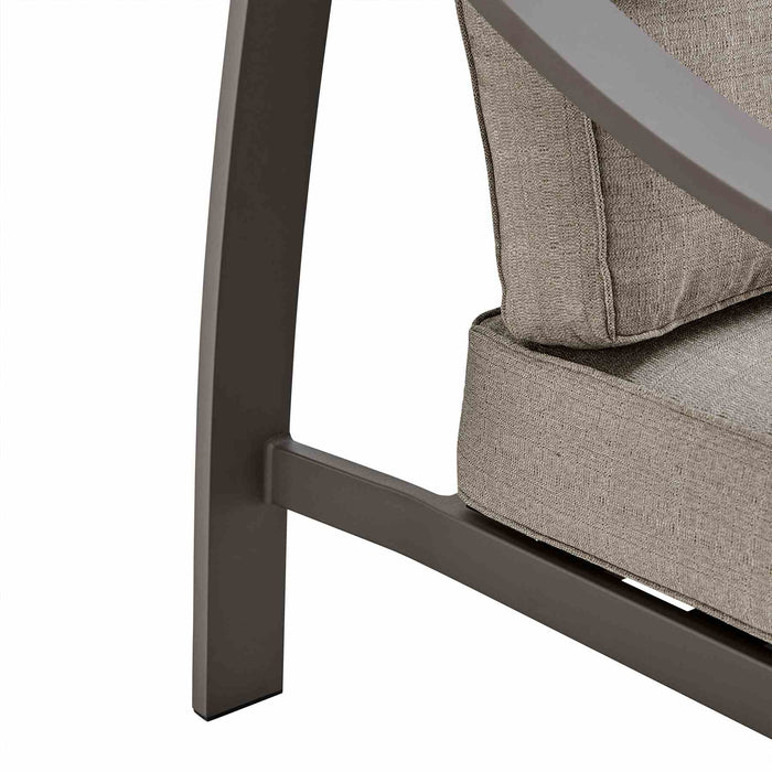 Koda Aluminum Outdoor Chair in Brown